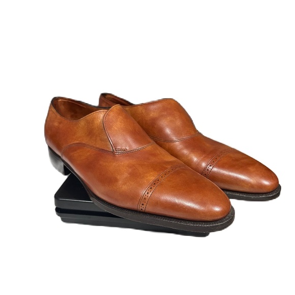JOHN LOBB 123466 MEN’S PHILIP2 Straight Tip Brown Leather Loafers 8.5 MSRP $2650 - Picture 2 of 11